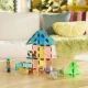 MAGNA-TILES Puppy Park Magnetisches Bauset – Kinderbauset mit Welpen, Pool und Auslauf