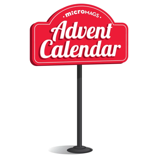 MAGNA-TILES Adventskalender – 34 Teile mit weihnachtlichen Motiven, Figuren und Mikro-Chassis