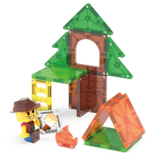 Magnetische Bausteine Camp Out 16 Teile