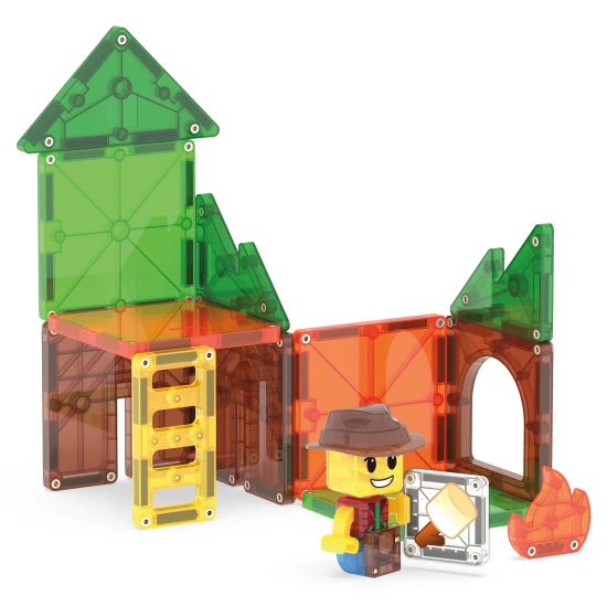 Magnetische Bausteine Camp Out 16 Teile