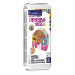 Magnetisches Bauset microMAGS Gingerbread House Travel Set 24 Teile