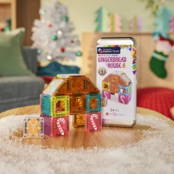 Magnetisches Bauset microMAGS Gingerbread House Travel Set 24 Teile