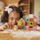 AGNA-TILES microMAGS Gingerbread House Travel Set – magnetisches Bauset mit 24 Teilen für Kinder ab 3 Jahren