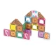AGNA-TILES microMAGS Gingerbread House Travel Set – magnetisches Bauset mit 24 Teilen für Kinder ab 3 Jahren