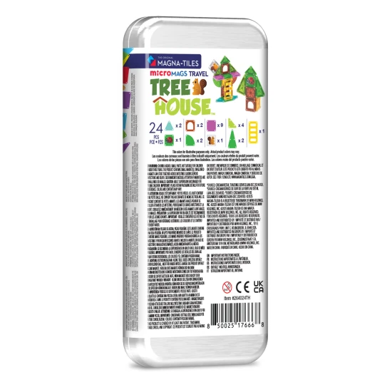 Magnetischer Bausatz microMAGS Treehouse Travel Set 24 Teile