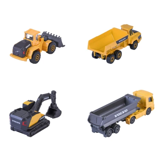 Volvo Edition Geschenkset mit 4 Baufahrzeugen Volvo Edition Geschenkset mit 4 Baufahrzeugen – Majorette MJ3105000