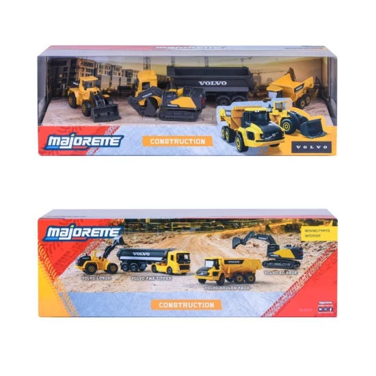 Volvo Edition Geschenkset mit 4 Baufahrzeugen Volvo Edition Geschenkset mit 4 Baufahrzeugen – Majorette MJ3105000