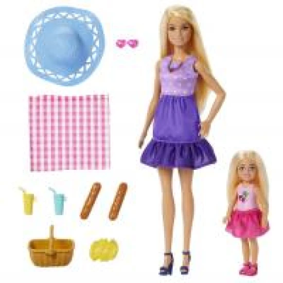 Barbie Puppen Malibu und Chelsea beim Picknick Barbie Puppen Malibu und Chelsea beim Picknick