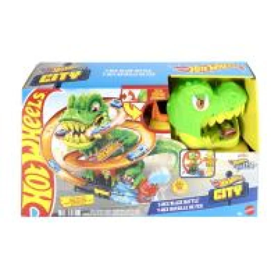 Hot Wheels City T. Rex Angriff auf die Feuerwache Mattel Hot Wheels City T. Rex Angriff auf die Feuerwache 25JBM73