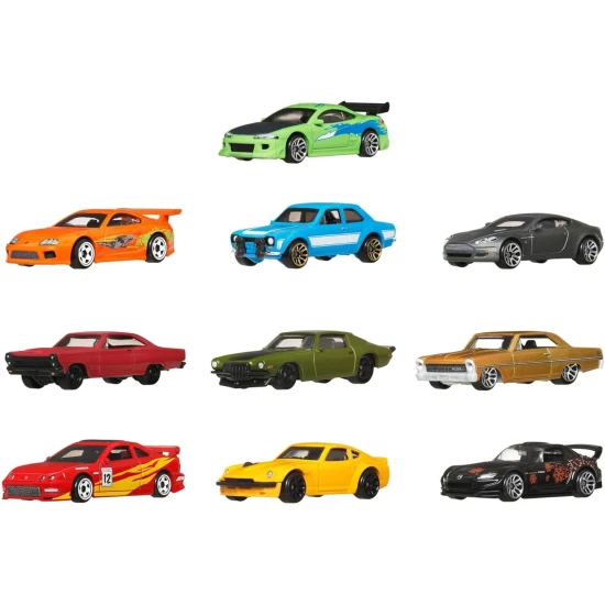 Hot Wheels Mini Autos Fast & Furious 10er Set Mattel Hot Wheels Mini Autos Fast & Furious 10er Set 25JCT92