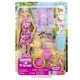 Barbie Puppe mit Hündchen beim Spaziergang Barbie Puppe mit Hündchen beim Spaziergang
