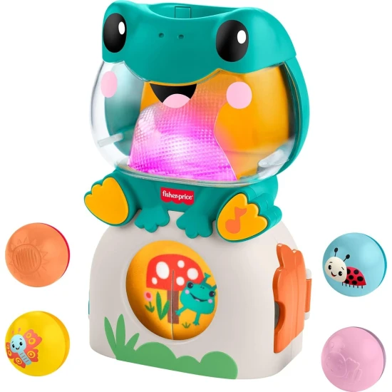 Verspielter Frosch mit Bällen Mattel Verspielter Frosch mit Bällen 25JLB96