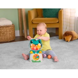 Verspielter Frosch mit Bällen Verspielter Frosch mit Bällen