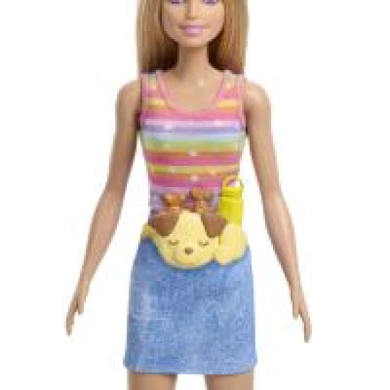 Barbie Puppe mit Hund auf Rollschuhen blond Barbie Puppe mit Hund auf Rollschuhen blond