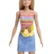 Barbie Puppe mit Hund auf Rollschuhen blond Barbie Puppe mit Hund auf Rollschuhen blond