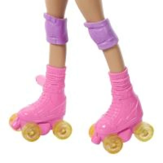 Barbie Puppe mit Hund auf Rollschuhen blond Barbie Puppe mit Hund auf Rollschuhen blond