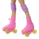 Barbie Puppe mit Hund auf Rollschuhen blond Barbie Puppe mit Hund auf Rollschuhen blond