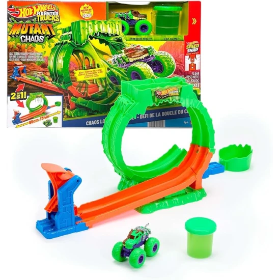 Mattel Hot Wheels Monster Trucks Mutant Chaos Loop Strecke 25JMK91