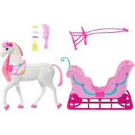 Barbie Nussknacker Schlitten mit Pferd