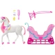 Mattel Barbie Nussknacker Schlitten mit Pferd 25JNH63