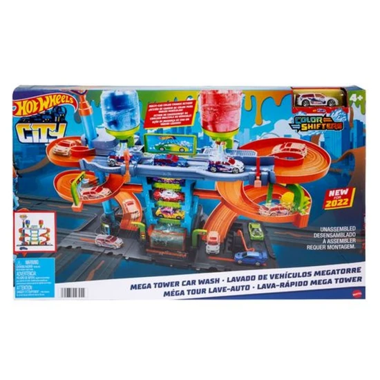 Hot Wheels City Color Shifters Autowaschanlage mit Spirale