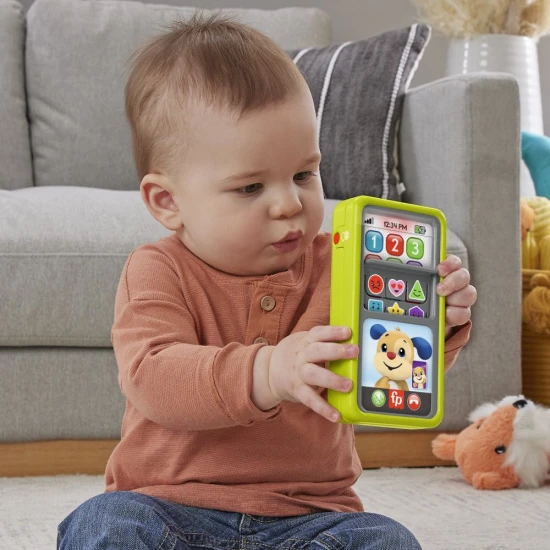 Hunde-Smartphone von Fisher-Price® – Interaktives Lernspielzeug für Kinder mit Tasten und Lichtern