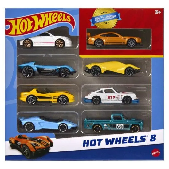 Set mit 8 rennbereiten Hot Wheels®-Autos