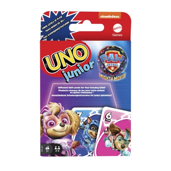 UNO® Junior Paw Patrol Kartenspiel für Kinder mit Charakteren aus Paw Patrol