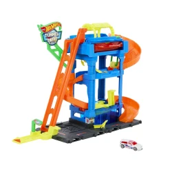 Hot Wheels City Color Shifters Autowaschanlage mit rotierendem Tunnel