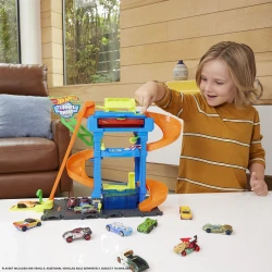 Hot Wheels City Color Shifters Autowaschanlage mit rotierendem Tunnel