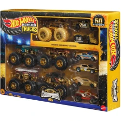 HW Monster Trucks Bigfoot 50-jähriges Jubiläum Set mit Autos & Trucks