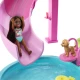 Barbie Traum-Pool mit Rutsche, Whirlpool und Snackbar – Spielzeug für Kinder ab 3 Jahren, ideal für Wasserspaß und Poolpartys.