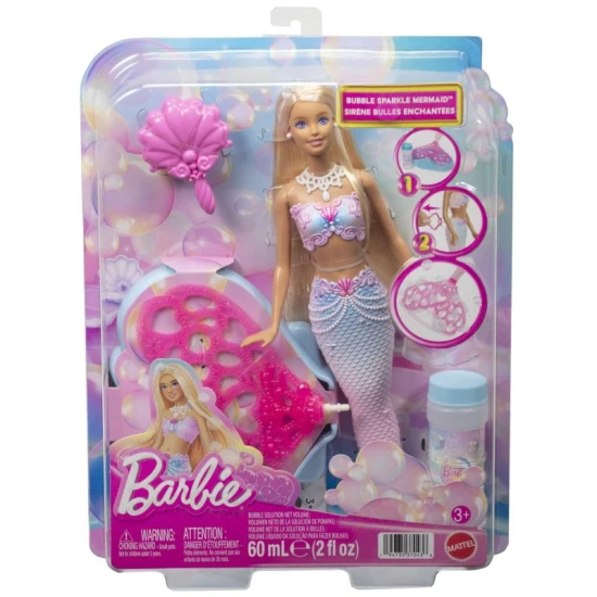 Mattel Barbie BUBBLETASTIC Meerjungfrau mit Blubber-Flosse