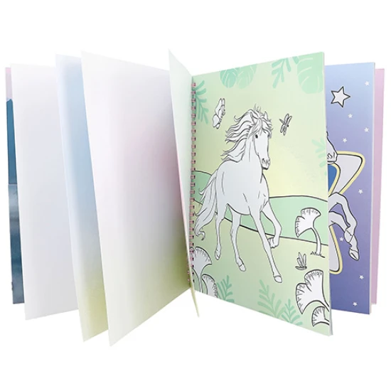Pferde Malbuch mit Stickern