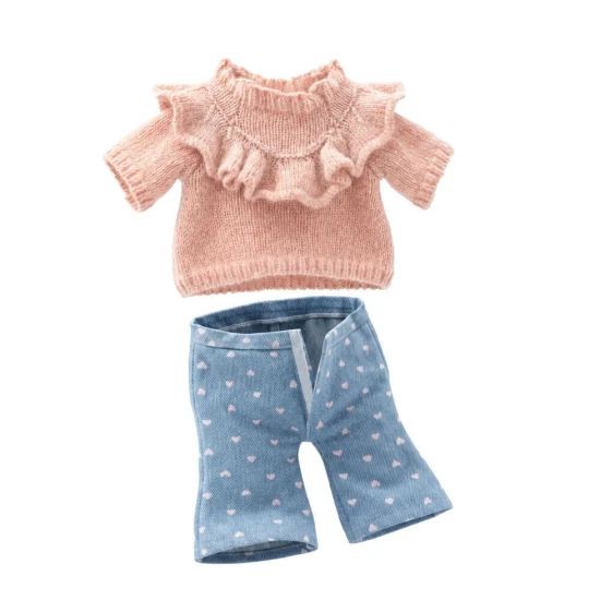 Lucky Kitty Kleidungsset für Katze – Denim Hearts Lucky Kitty Kleidungsset für Katze – Denim Hearts