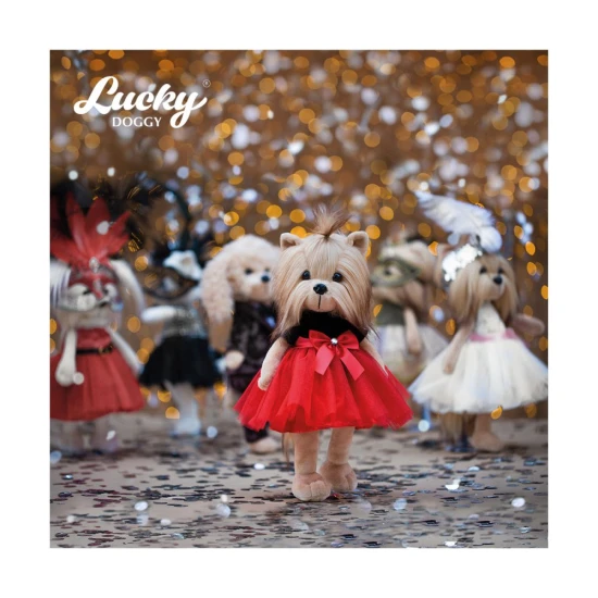 Lucky Doggy Plüsch Hündin Yorkshire - Yoyo Fiesta Orange Toys