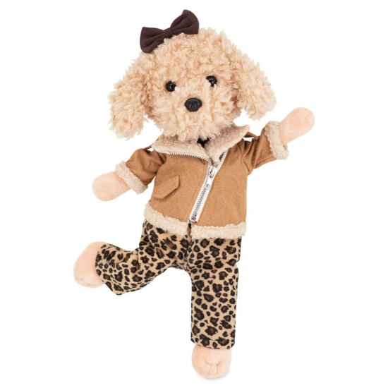 Lucky Doggy Plüschhund Pudel – Fendy Leopard Outfit
