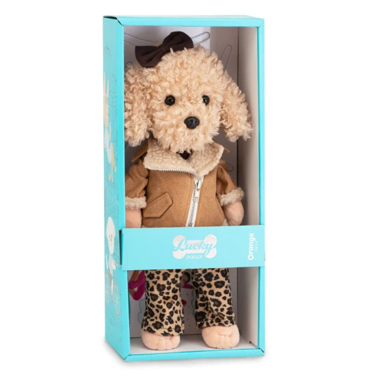 Lucky Doggy Plüschhund Pudel – Fendy Leopard Outfit