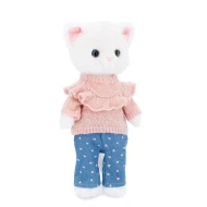 Lucky Kitty Plüschkatze Sophie – Denim Hearts