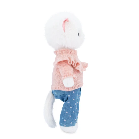 Lucky Kitty Plüschkatze Sophie – Denim Hearts