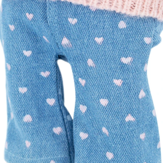 Lucky Kitty Plüschkatze Sophie – Denim Hearts