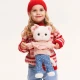 Lucky Kitty Plüschkatze Sophie – Denim Hearts