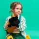 Milo&Millie Plüschkatze Milo schwarz 35 cm