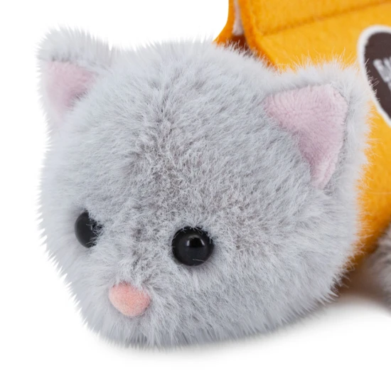 Milo&Millie Plüschkätzchen grau 13 cm