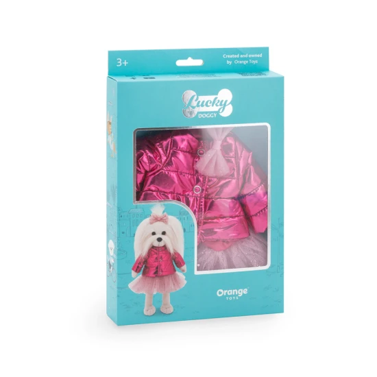 Lucky Doggy Hundebekleidungsset Pink Jacket Orange Toys
