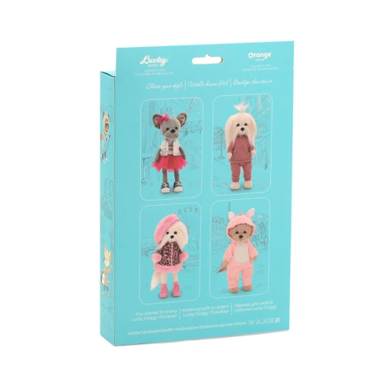 Lucky Doggy Hundebekleidungsset Bunny Orange Toys