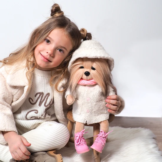 Lucky Doggy Plüschhund Yorkshire Terrier – Yoyo Fashion Winter Lucky Doggy Plüschhund Yorkshire Terrier - Yoyo Fashion Winter Orange Toys