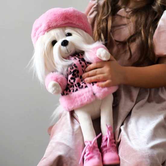 Lucky Doggy Plüsch Hündin Malteser - Mimi Mon Amour Orange Toys