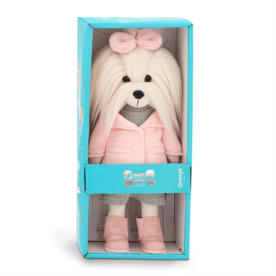 Lucky Doggy Plüschhund Malteser Hündin – Mimi Fashion Winter Lucky Doggy Plüsch Hündin Malteser - Mimi Fashion Winter Orange Toys
