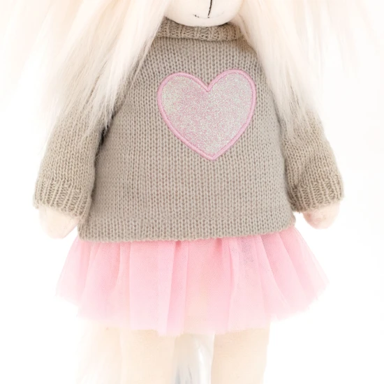 Lucky Doggy Plüsch Hündin Malteser - Mimi Pink Heart Orange Toys